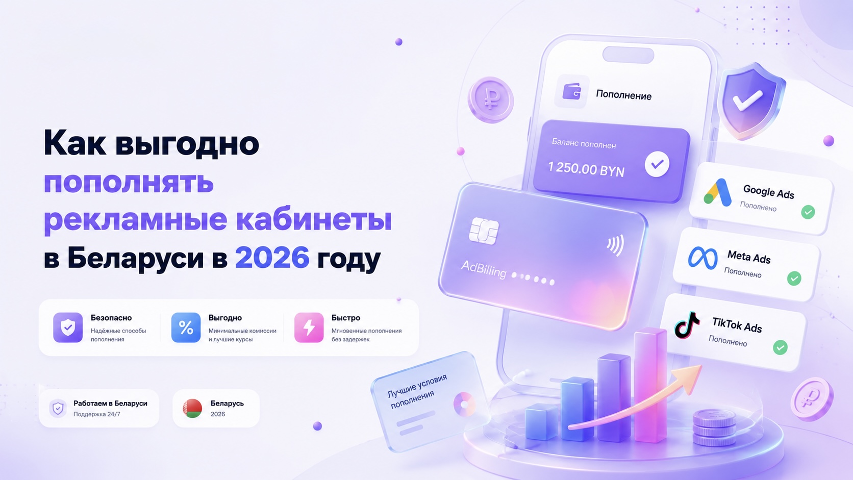 Пополнение рекламных кабинетов в Беларуси в 2026 году