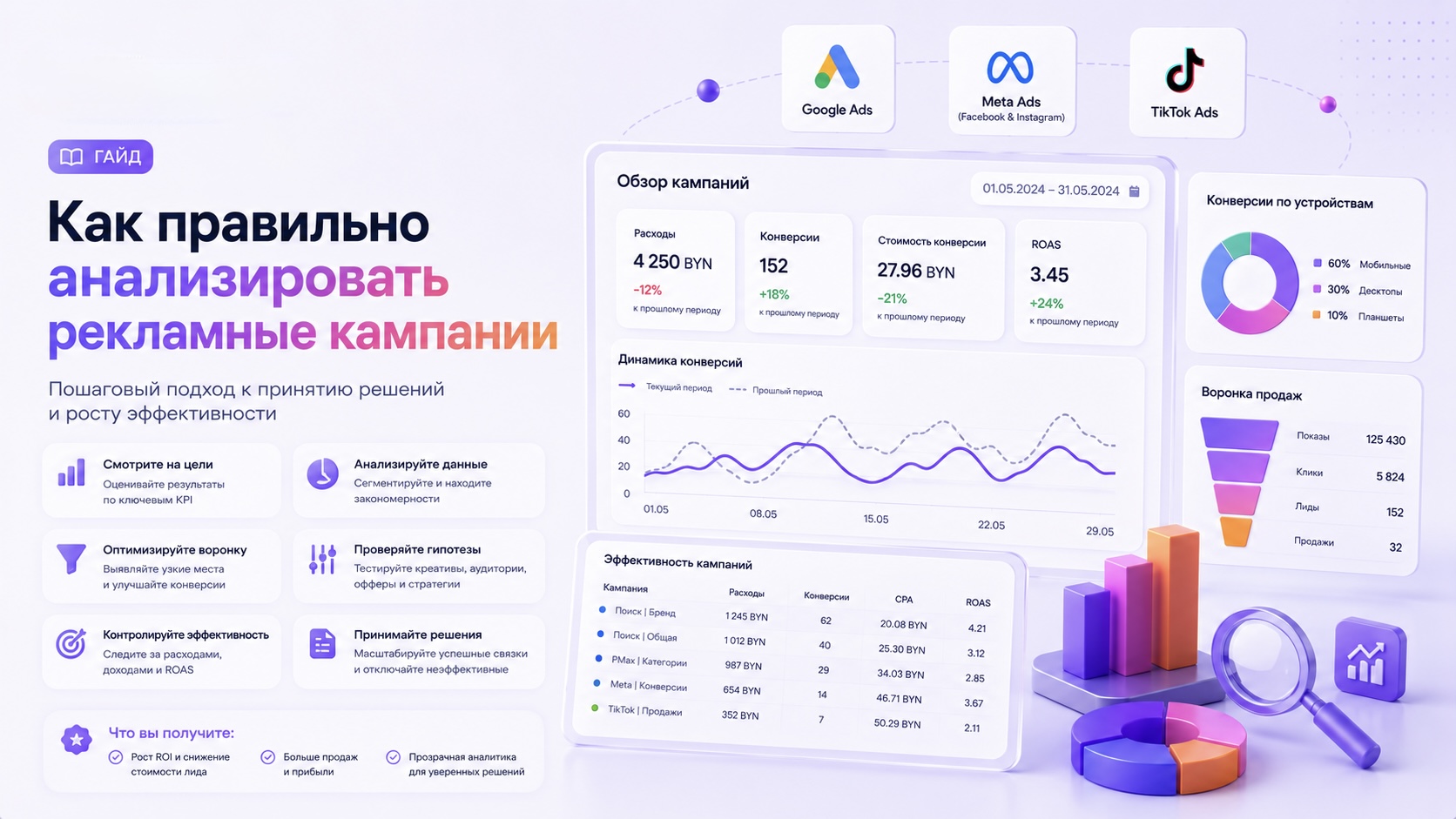 Как анализировать рекламные кампании: метрики и алгоритм