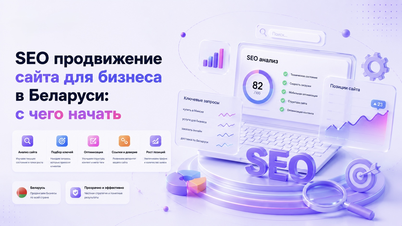SEO продвижение сайта для бизнеса в Беларуси: с чего начать
